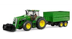*** TRACTEUR JOHN DEERE 7930 AVEC CHARGEUR AVANT ET REMORQUE